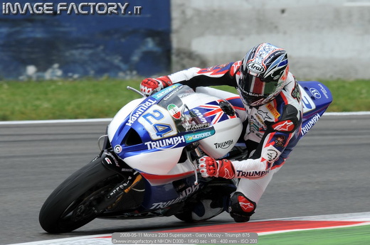 2008-05-11 Monza 2253 Supersport - Garry Mccoy - Triumph 675
